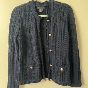 Eli Tahari tweed cardigan, size medium, new without tags